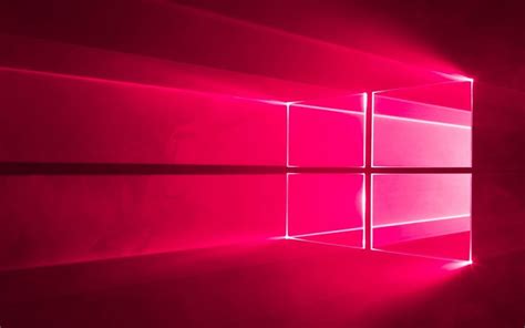 Download Wallpapers Windows 10 Pink Neon Logo Operating