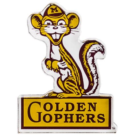 Retro Goldy Golden Gophers Magnet University Of Minnesota Bookstores