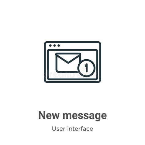 Message Icon, New Message Label, Chat, Letter Sign Icon, Simple Message Concept On White ...
