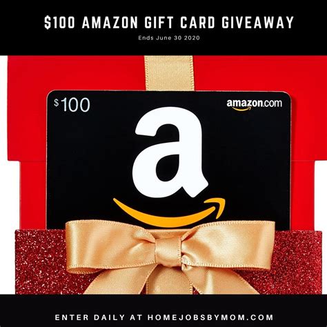 Amazon Gift Card Giveaway Ends Homejobsbymom