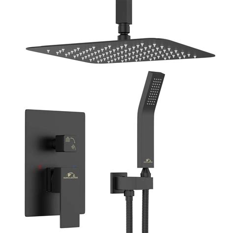 Buy Suncleanse Rainfall Shower Faucet Set Matte Black Shower Combo Set