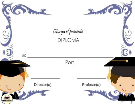 Diplomas Personalizados Descarga Gratis Fichas Escolares En 2020