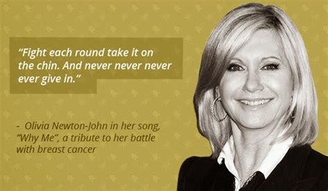 Olivia Newton John Breast Cancer Quote