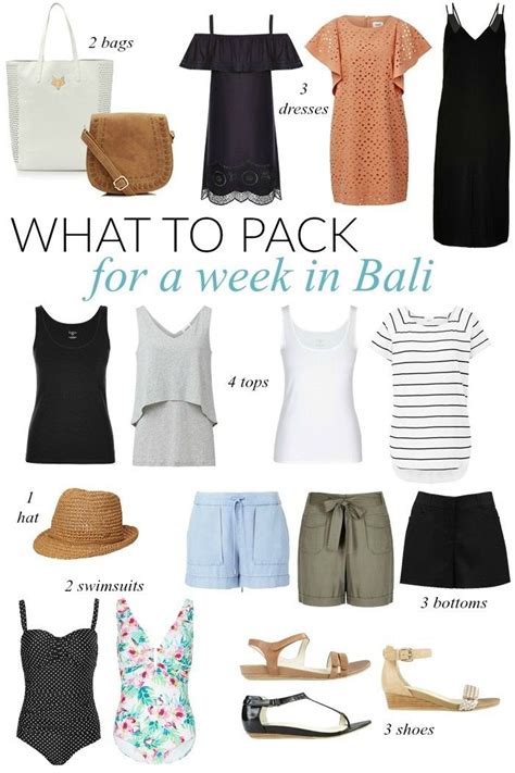 What To Pack For A Week In Bali Travel Packing Outfits Travel Outfit