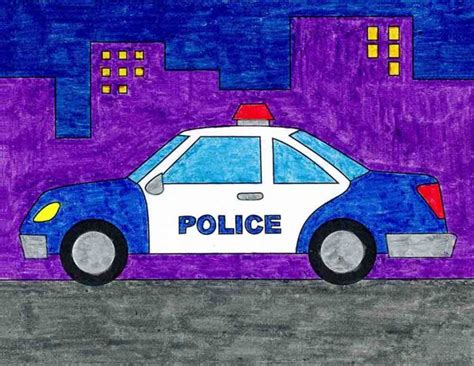 How To Draw A Police Car · Art Projects For Kids