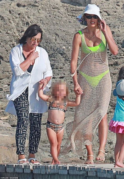 Irina Shayk Dons A Lime Green Bikini As She Spends Time With Her Mother