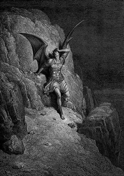 Gustave Dore Depiction Of Satan Fine Art Printposter 297cm X 21cm Posters