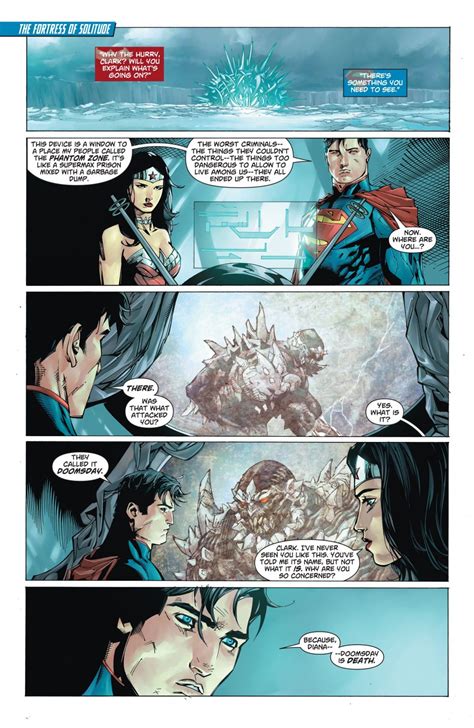 Superman Explains Doomsday To Wonder Woman New 52 Comicnewbies