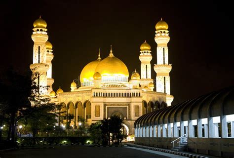Jame Asr Hassanil Bolkiah Moschee Brunei Stockbild Bild Von Gebet