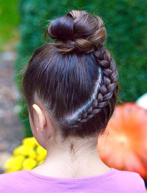 Upside Down Lace Braid Into Braided Bun Style For Women 2019
