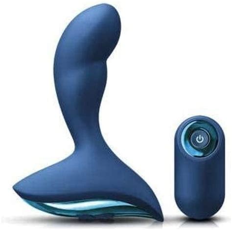 renegade mach 2 rechargeable wireless remote prostate stimulator massager blue