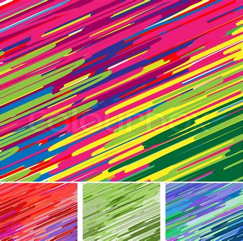 Abstract Color Striped Background On A Diagonal Stock