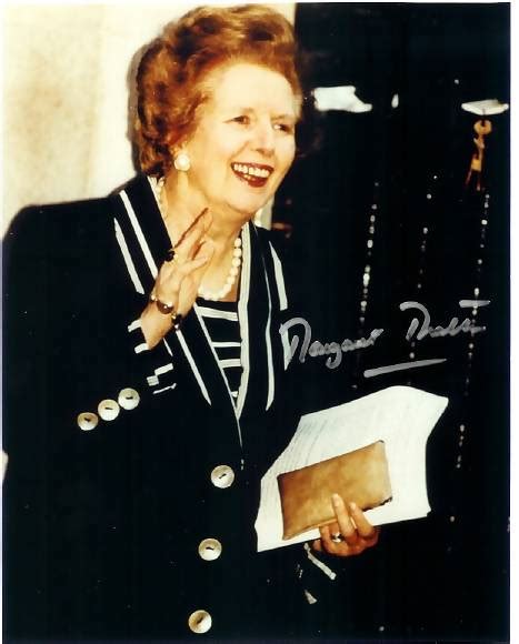 margaret thatcher autographed photo sign of the times