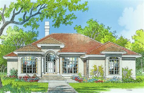 Mediterranean House Plans Small One Story Home Plans