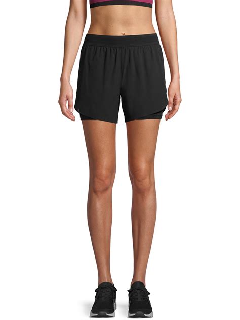 Avia Womens Active Mesh Running Short With Bike Liner