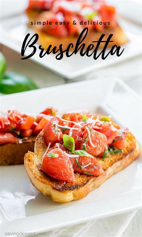 Simple Easy And Delicious Bruschetta Recipe Saving Room