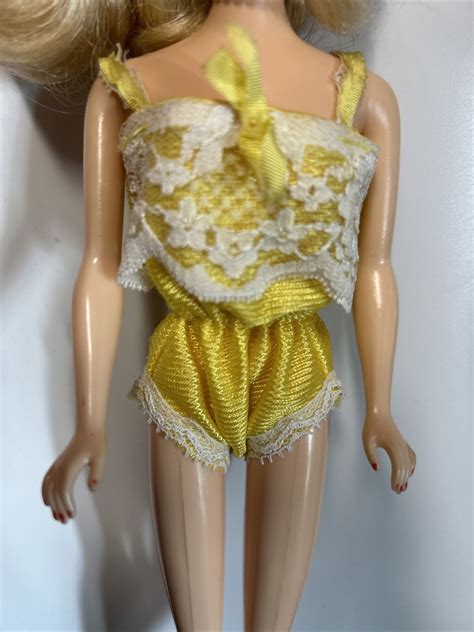 Sindytressy Clone 115 Fashion Barbie Doll Yellow Pajamas Lingerie Vintage Ebay
