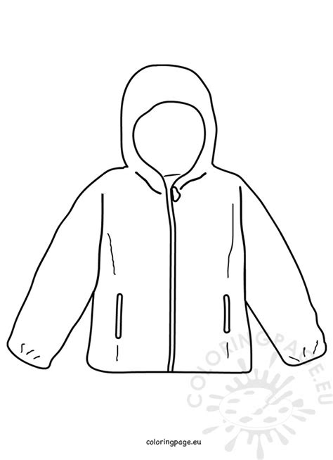 Here is a huge collection of winter coloring pages free for you to print out. Coat winter jacket template - Coloring Page