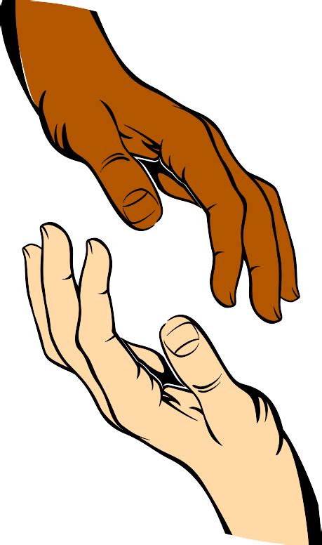 Touching Hands Clip Art At Vector Clip Art Online Royalty