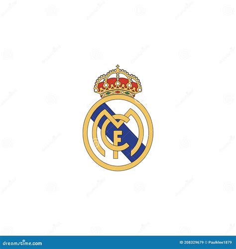 Real Madrid Pro Logo Editorial Illustrative On White Background