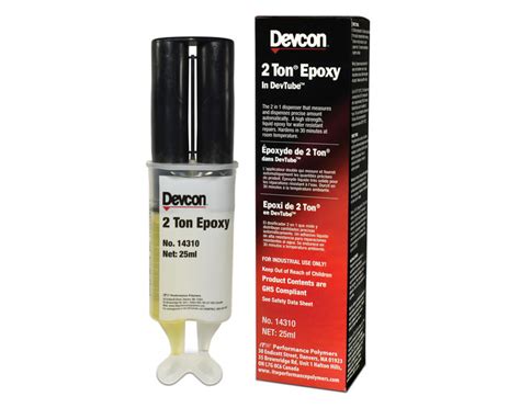Devcon 2 Ton Clear Two Part Epoxy Adhesive Base And Accelerator Ba