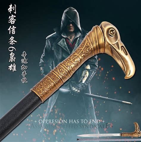 Eagle Head Cane Cane Sword Assassin S Creed 6 Syndicate Weapon Full