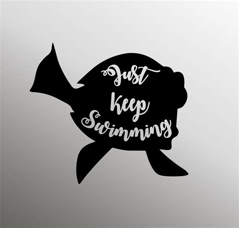 Just Keep Swimming Svg Finding Nemo Svg Nemo Svg Dory Silhouette