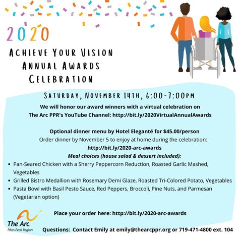 Social Media 2020 Virtual Awards Celebration Invitation The Arc Pikes