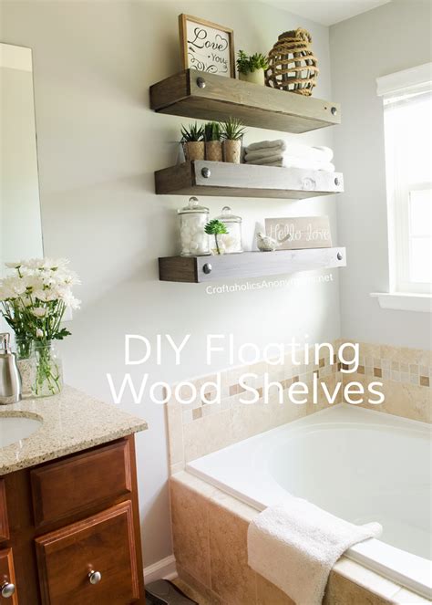 As far as the new bathroom shelving is concerned, it can be quite fun having a look at what is available. Craftaholics Anonymous® | DIY Floating Shelves