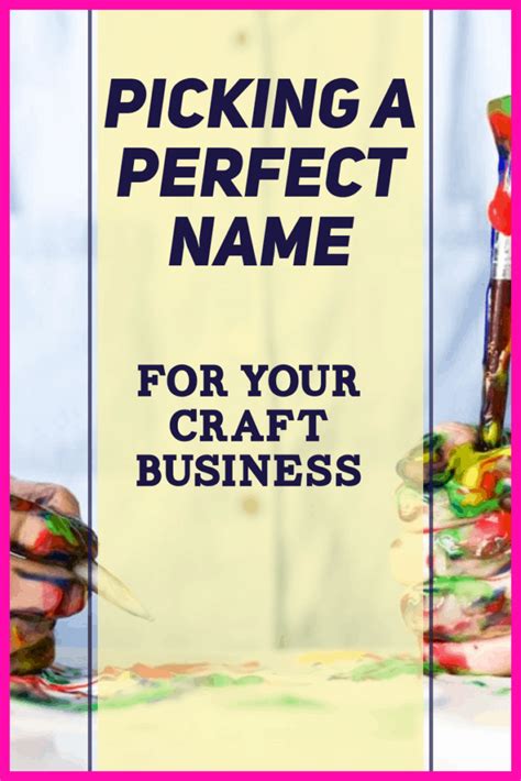 I have wondered this for a while now. What is a Good Name for a Craft Business? - Mum With A Plan