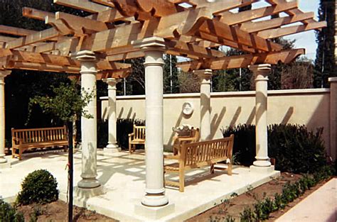 Pergola With Columns Confidence Landscaping Inc