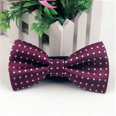 Mantieqingway Mens Suits Polyester Bow Tie Business Formal Bowtie