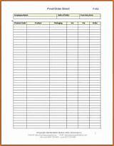 Food Order Form Template Pictures