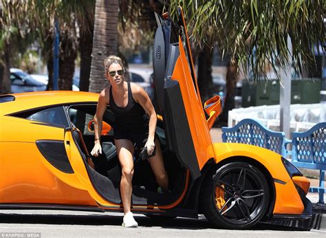 Candice And David Warner Go For A Spin In A Mclaren Daily Mail Online