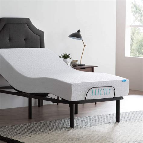 Lucid Steel Frame Adjustable Bed Base Twin Xl Furniture