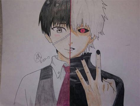 Ken Kaneki Before And After By Bunny Axel On Deviantart