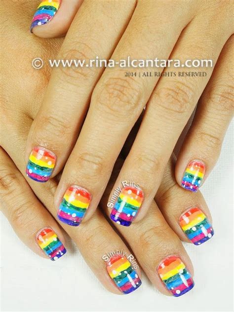 Simply Rins Nail Art Blog Nail Art Diy Rainbow Nail Art Designs Nails