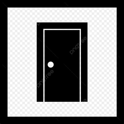 Gambar Ikon Pintu Vektor Pintu Tertutup Pintu Pintu Kayu PNG Dan Vektor Dengan Background