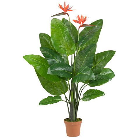58 Inch Artificial Bird Of Paradise Plant Potted 6576