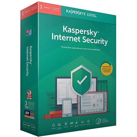 Kaspersky Internet Security 2020 1 An 1 Appareil Pc Mac Ou Smartphone