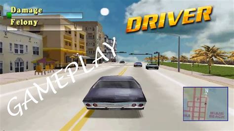 Driver 1999 Ps1 Miami Gameplay Youtube