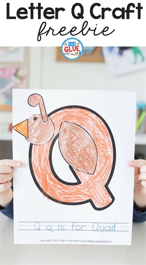 Animal Alphabet Q Is For Quail Craft Letter Q Crafts Letter A Crafts