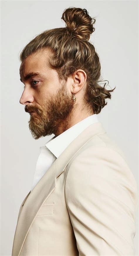 The High Ponytail Fashion For Men Long Hair Styles Men Curly Hair
