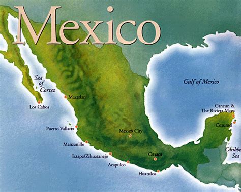 Mexiko Karte Mexiko