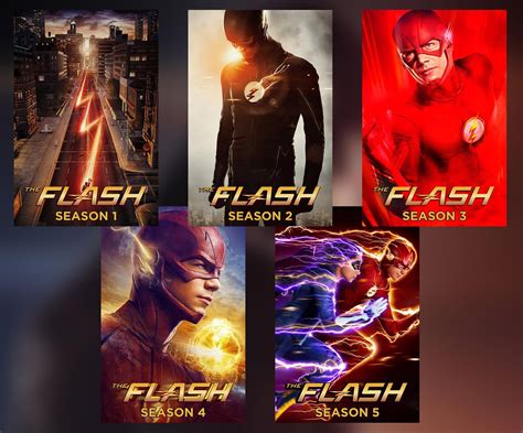 [collection] The Flash 2014 Season 1 5 Posters R Plexposters