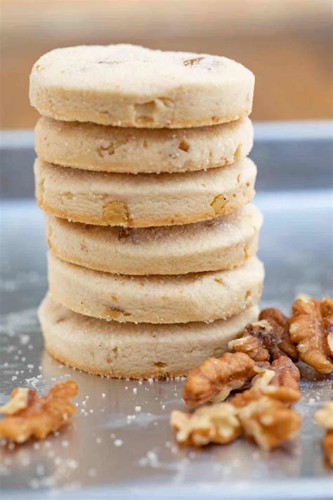Drop by rounded measuring tablespoonfuls onto ungreased cookie sheets. Walnut Shortbread (German Christmas Cookies) - Dinner ...