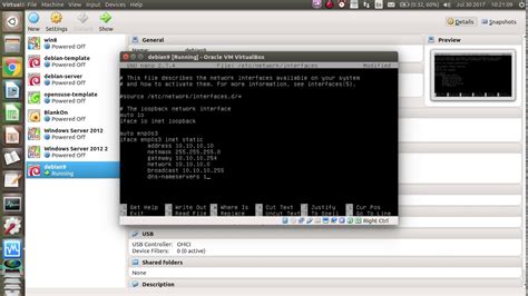 Konfigurasi Network Interfaces Di Debian 9 Youtube