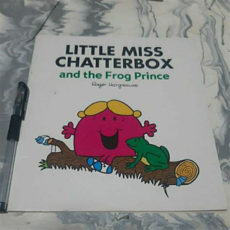 Little Miss Chatterbox And The Frog Prince By Roger Hargreaves Shopee