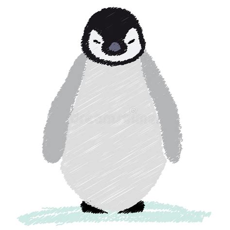 Cute Baby Penguin Vector Stock Vector Illustration Of Small 32434011