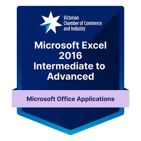 Microsoft Excel 2016 Intermediate To Advanced Credly